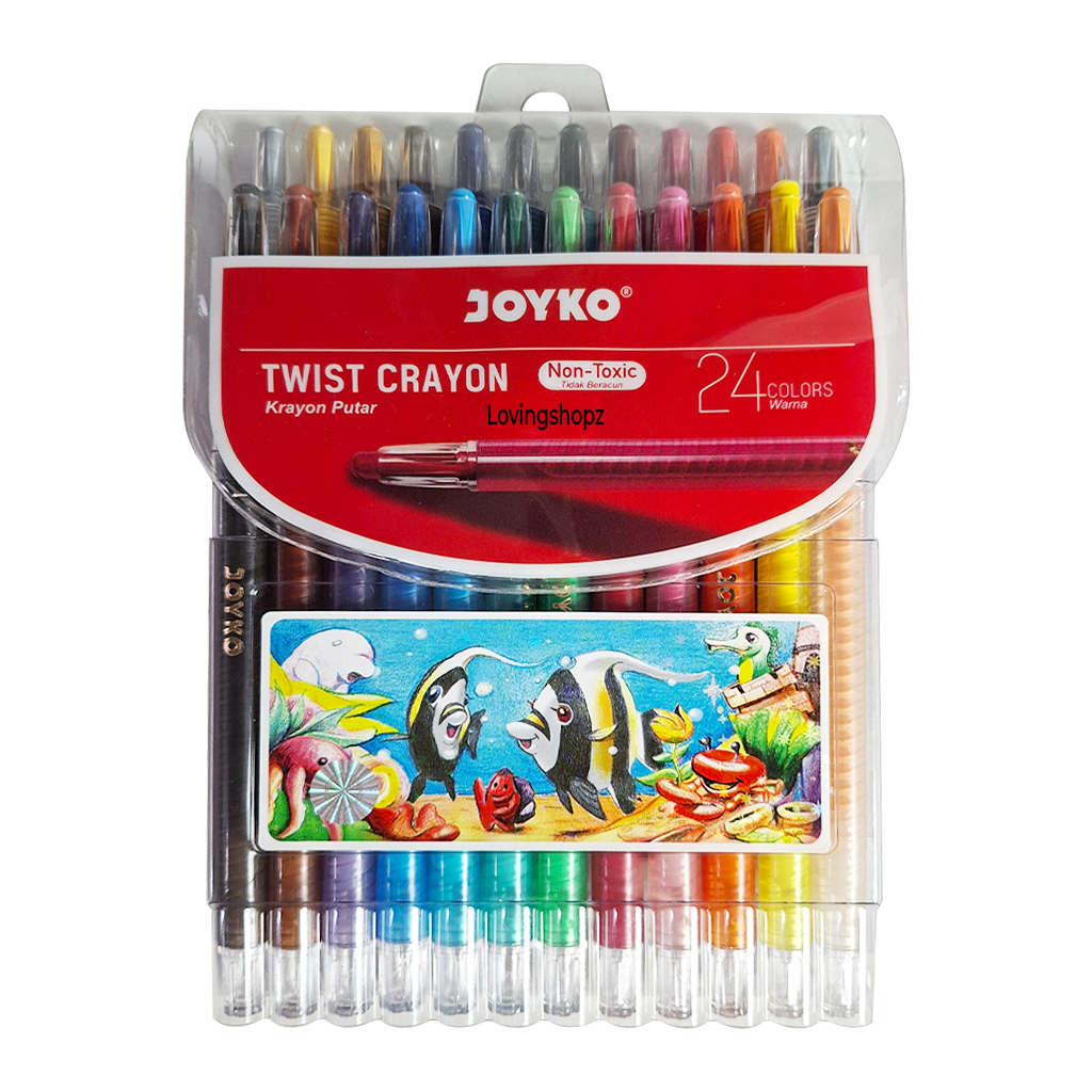 Twist Crayon Titi/Crayon Titi Puter/Krayon Titi Puter isi 24