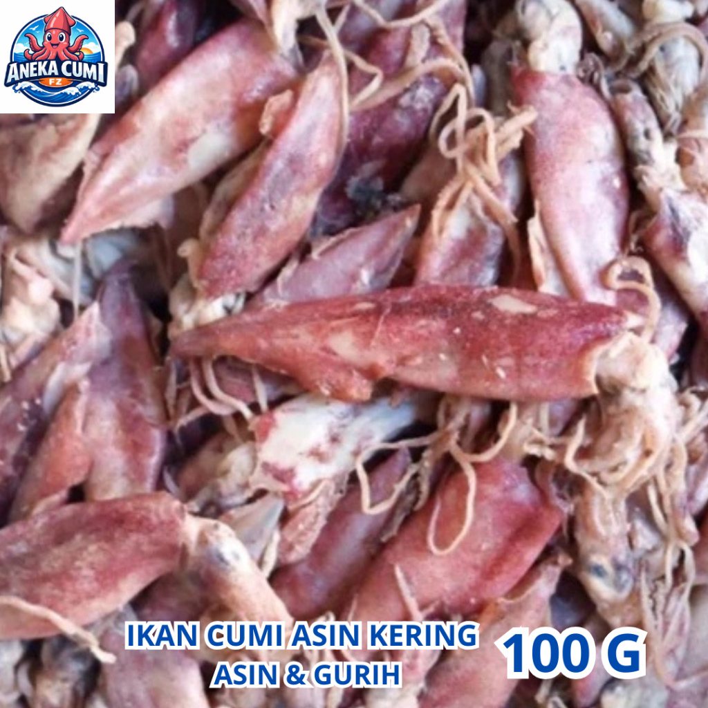 Cumi Asin Kering 100 Gram Murah Ikan Asin Cumi Kering / Khas Rembang Gread A