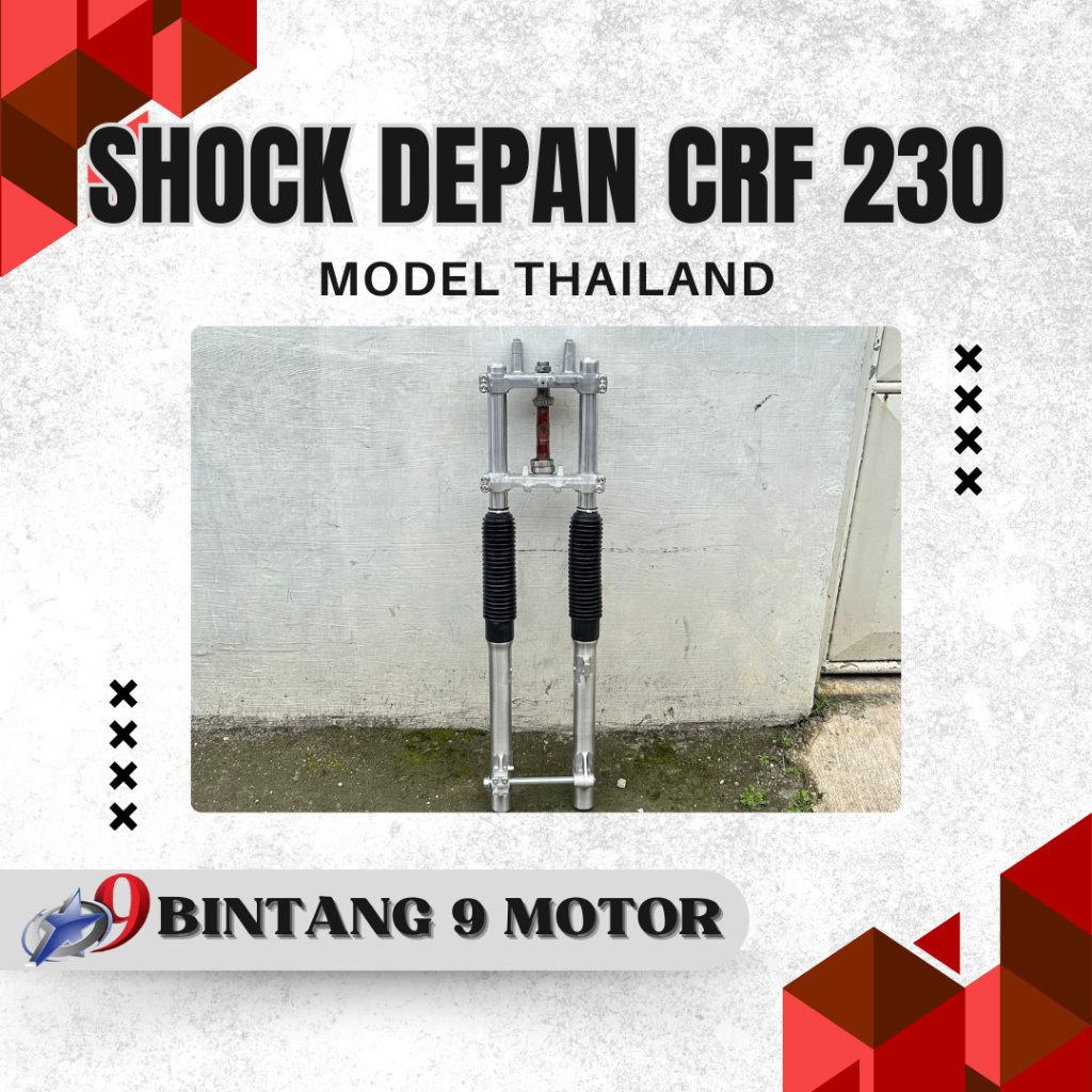 SHOCK DEPAN TELE THAILAND CRF 230-BINTANG SEMBILAN MOTOR