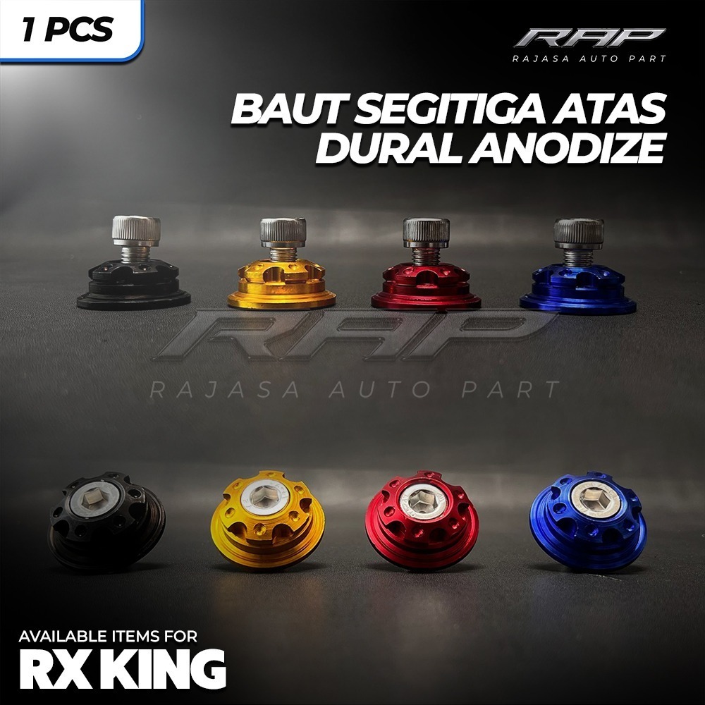 BAUD SEGITIGA ATAS RX KING DURAL ANODIZE PLUS RING RX KING SCORPIO VARIASI DURAL