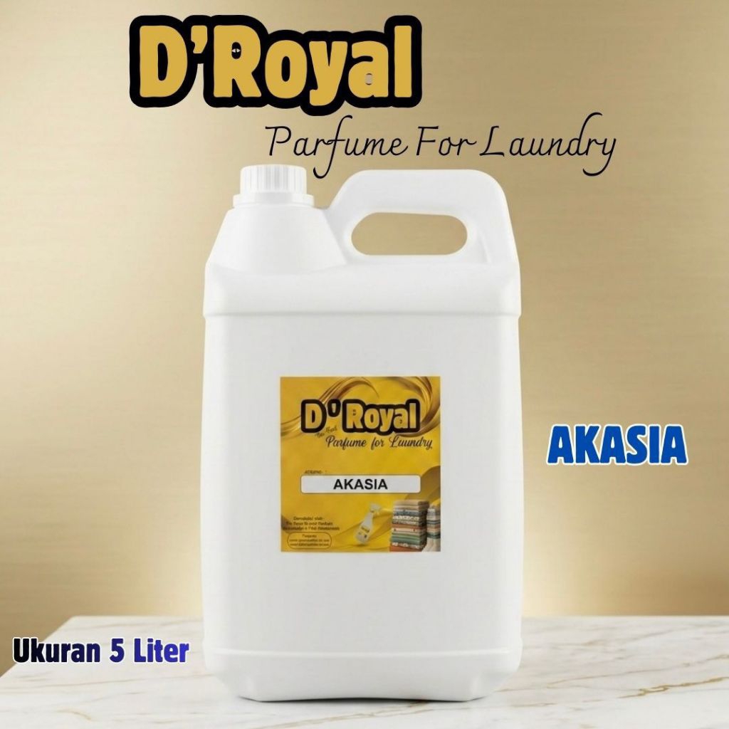 Droyal - Parfume Laundry Tahan Lama Aroma Akasia Parfume Pewangi Pakaian Laundry Ukuran 5 Liter