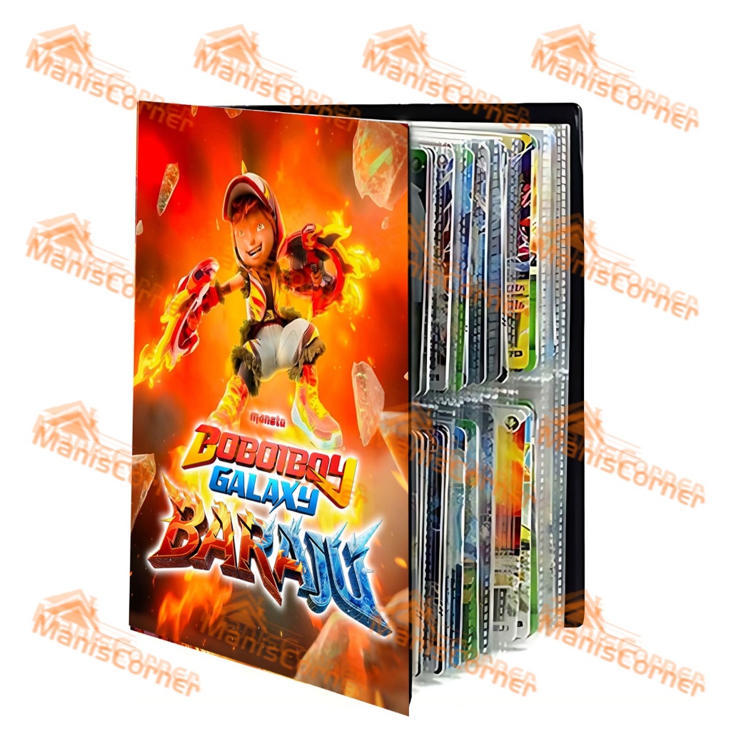 Boboiboy Galaxy Kartu Album 240/432PCS PVC Kapasitas Besar 240PCS/432PCS Album Kartu BoBoiBoy Galaxy