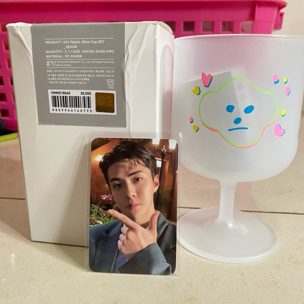 OFFICIAL SHUN EXO 11th anniversary diy wine cup set party package photocard pc kwangya