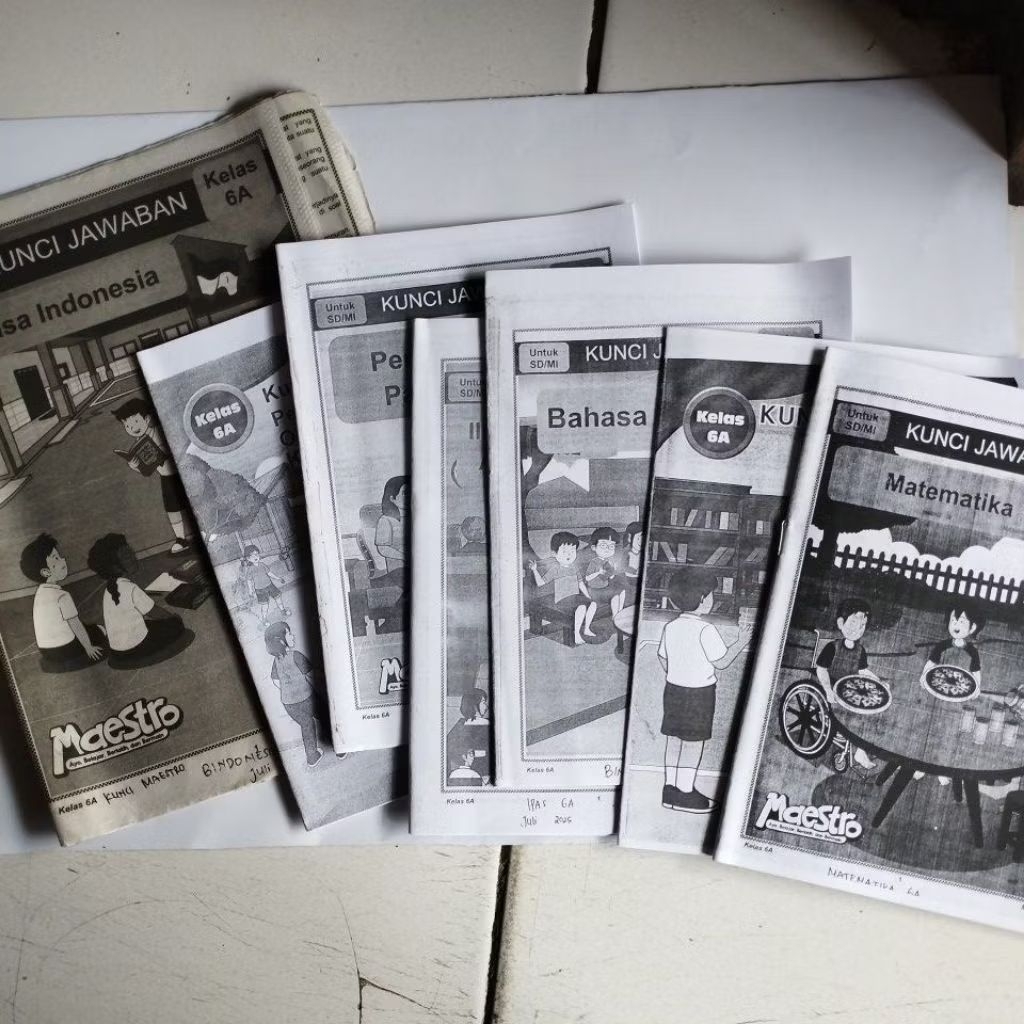KUNCI JAWABAN LKS KELAS 6 SD/MI SEMESTER 1, MAESTRO A5