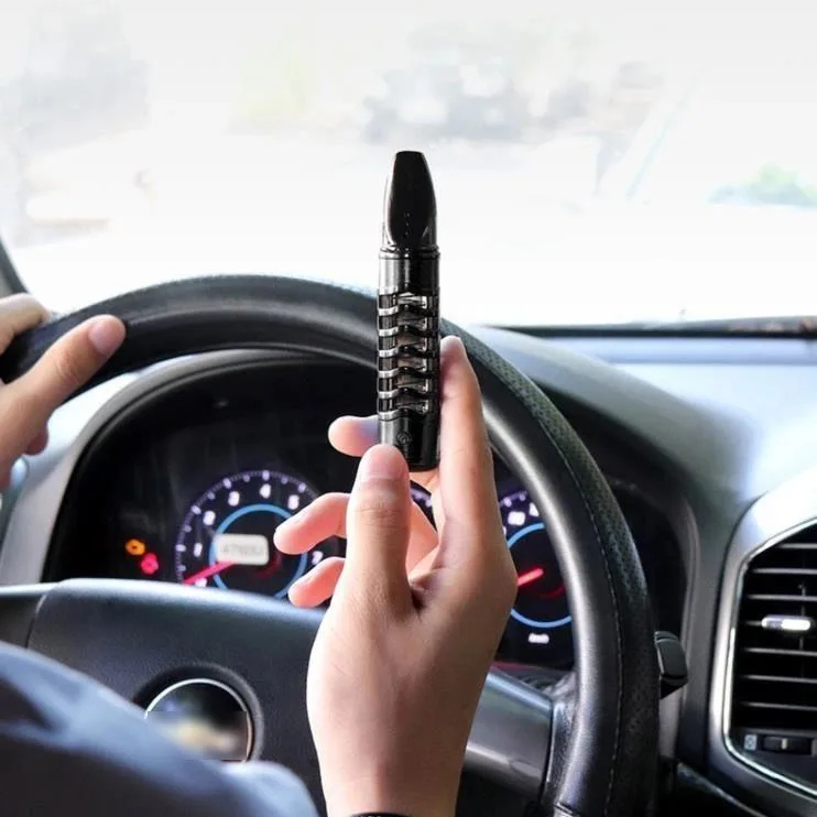 Korek Api Elektronik USB Firetric Portable dengan Filteran dan Asbak Portable - Hitam