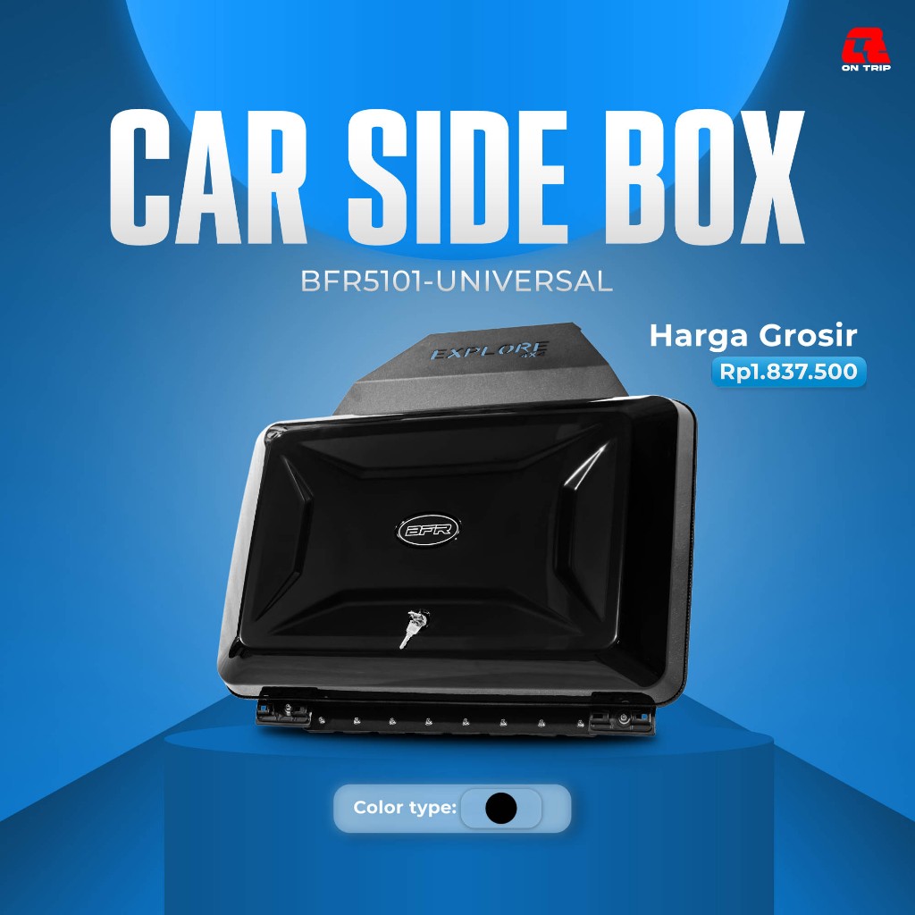 Car Box Side BFR Car Side Box/box Samping Mobil Universal Black