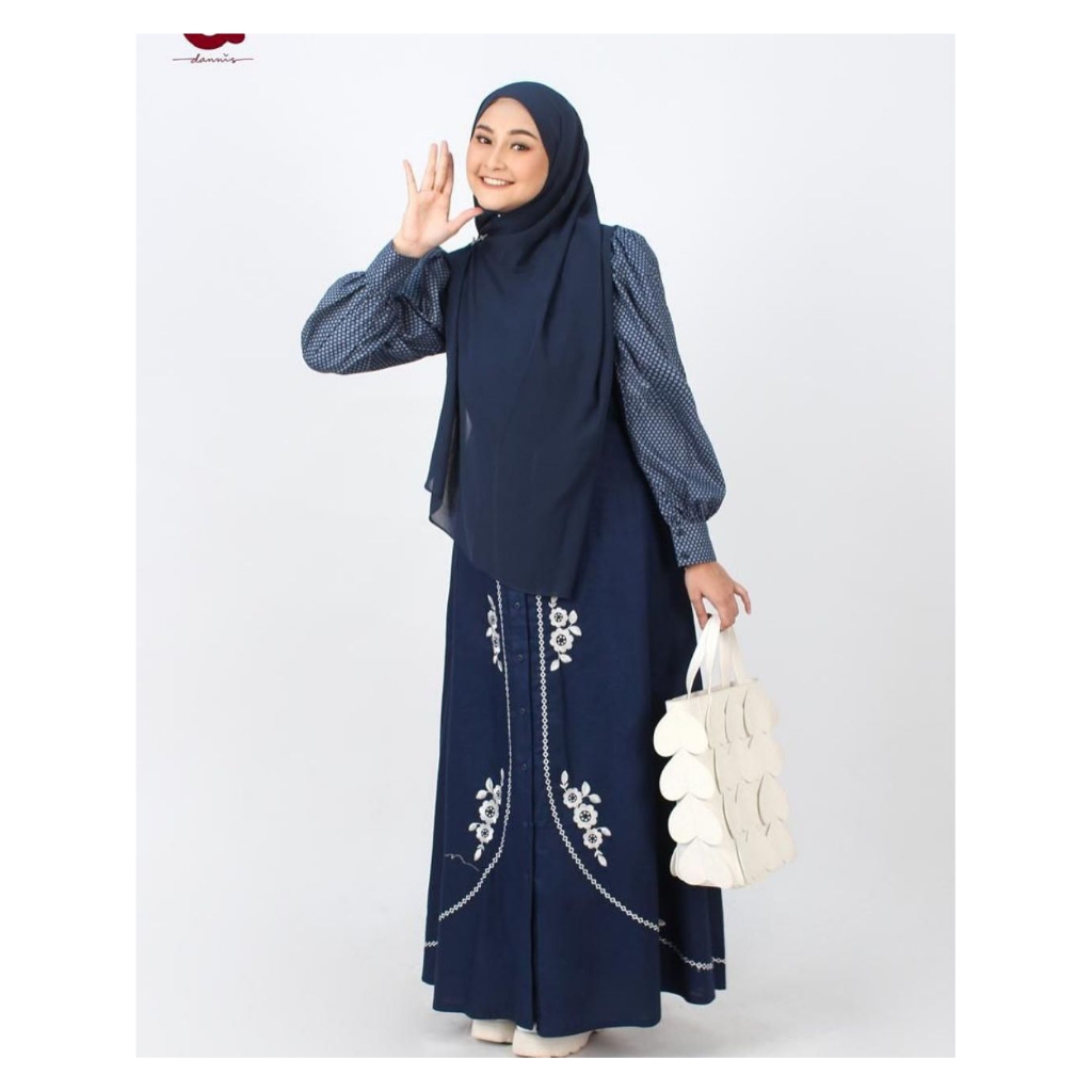 Abaya Dannis A241006 Navy Sisa S XL
