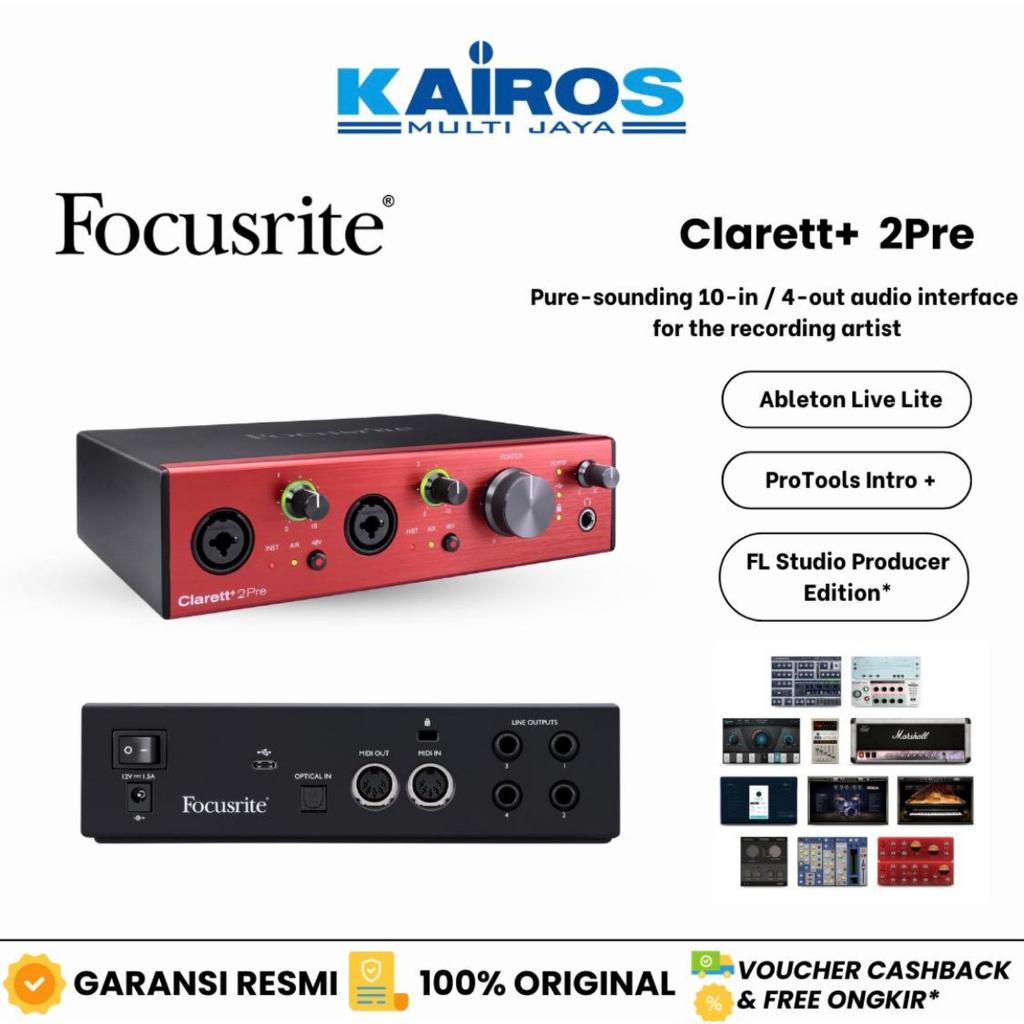 Focusrite Clarett 2 Pre Thunderbolt - Thunderbolt Audio Interface