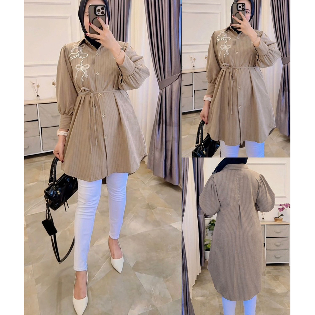 AMORA TUNIK WANITA TERBARU / TUNIK VIRAL / TUNIK SALUR MIX BRUKAT