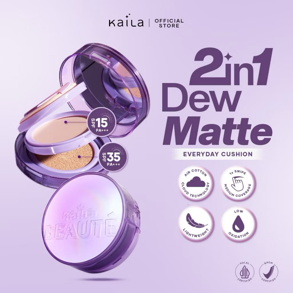 KAILA BEAUTE 2IN 1 DEW MATTE CUSHION
