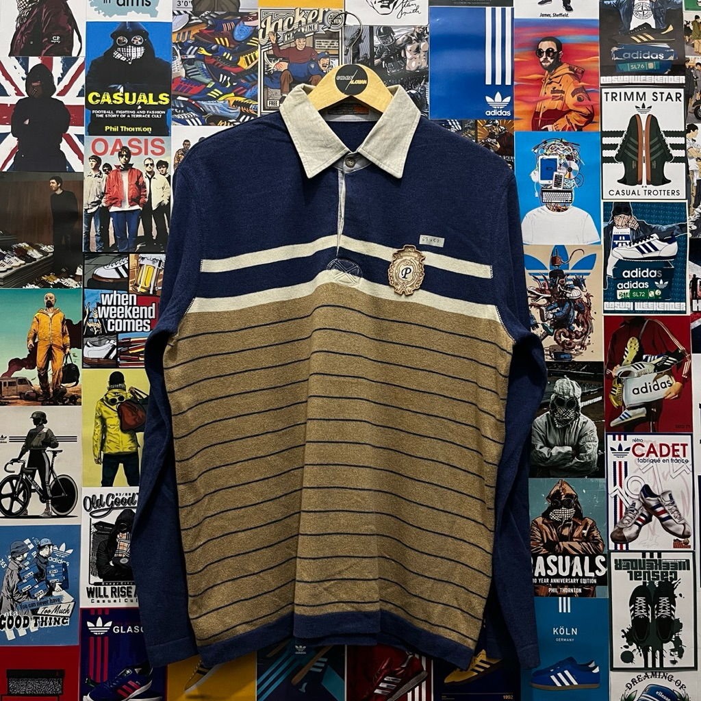 Long Sleeve / Polo Shirt / Rugby Shirt / Vintage / Second / PAT