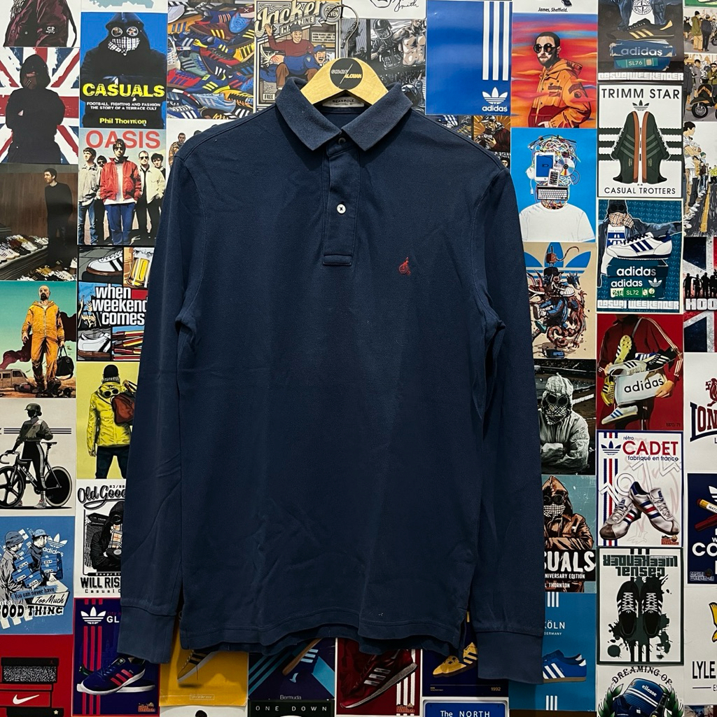 Long Sleeve / Polo Shirt / Rugby Shirt / Vintage / Second / BEAN POLE