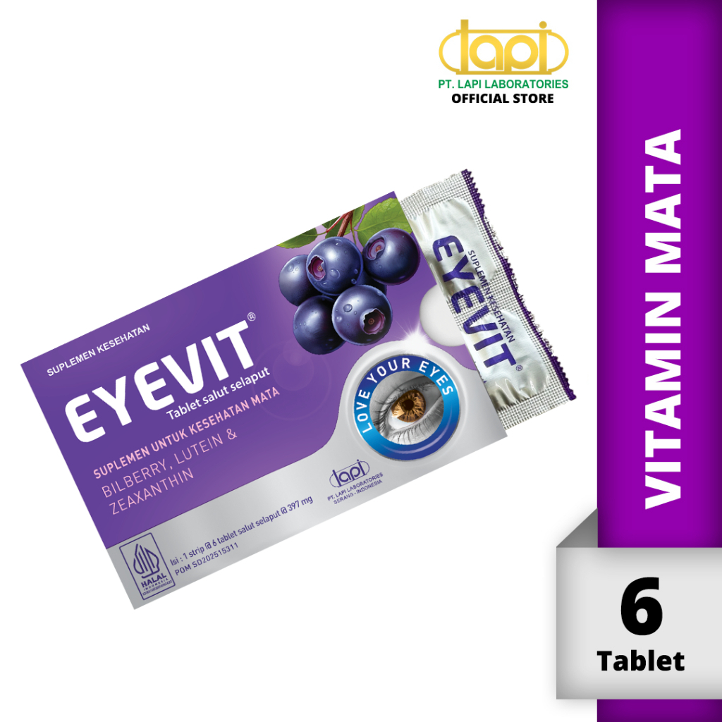 Eyevit STRIP isi 6 Tablet / Vitamin Mata Minus