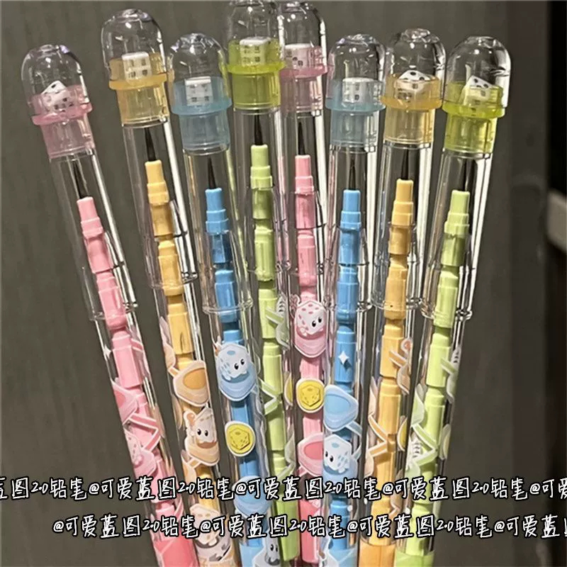 PENSIL MOTIF DICE / PENSIL DADU / PENCIL PASANG DICE DADU / PENSIL UNIK DADU