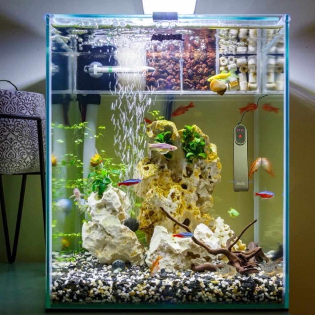 SMART HEATER NIKITA TC 75 / 100 / 200 SERIES HEATER DIGITAL AQUARIUM METAL CERAMIC HEATER