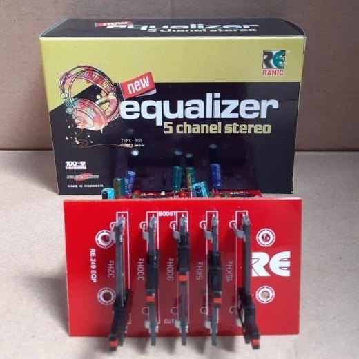 Kit Equalizer 5 Channel Stereo Tl084 4x