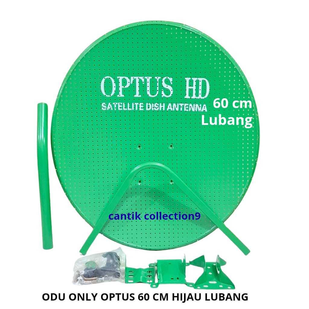 Parabola Optus 60 Cm Hijau Lubang - Solid Optus 60 Cm - Odu Optus 60 cm Only ( Hijau Lubang )