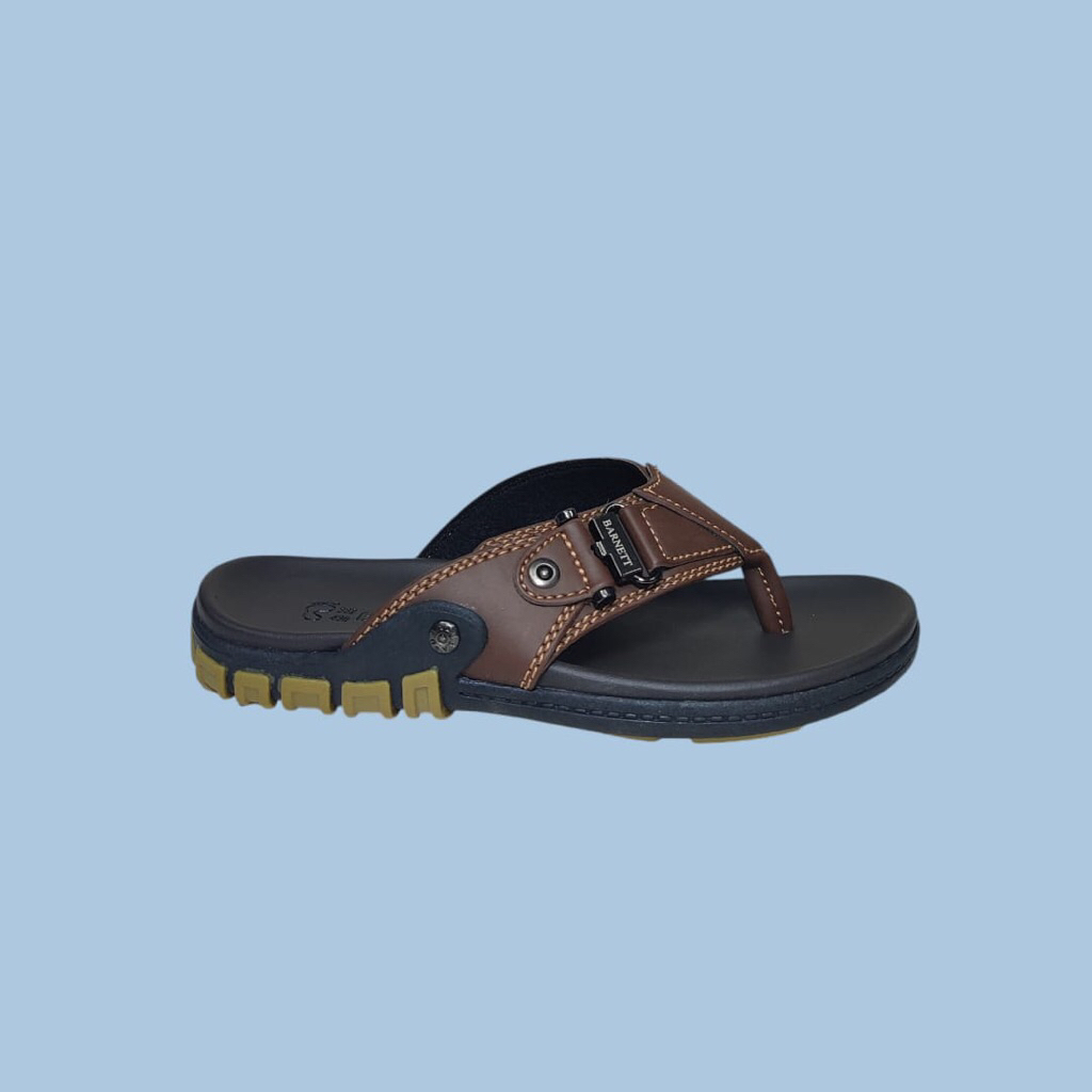 Sandal Jepit Kulit Anak Barnett Reno Kid - 17 coffee