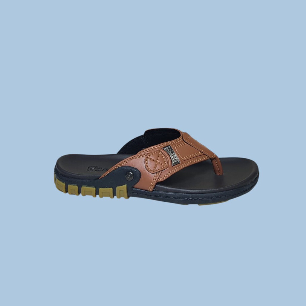 Sandal Jepit Kulit Anak Barnett Reno Kid - 19 Tan
