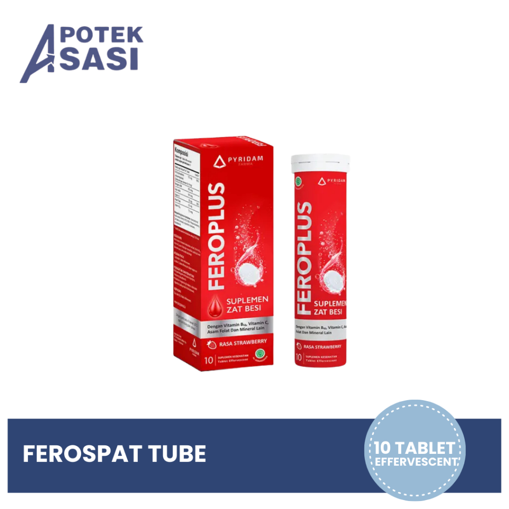 FEROSPAT TUBE TABLET EFFERVESCENT - SUPLEMEN IBU HAMIL, MENYUSUI, DAN LANJUT USIA