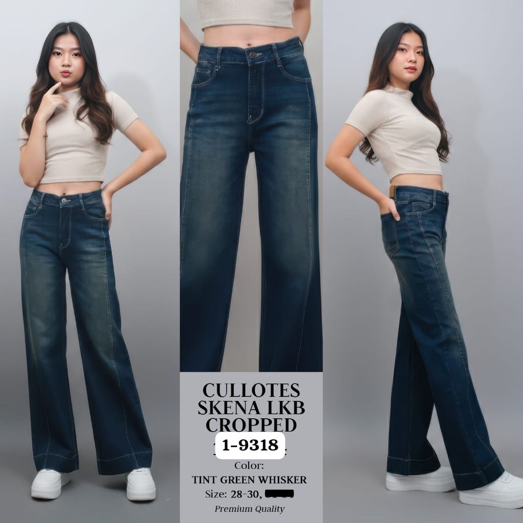 FELINO KULOT SKENA PANJANG CROPPED SAMPING TINTGREEN WHISKER