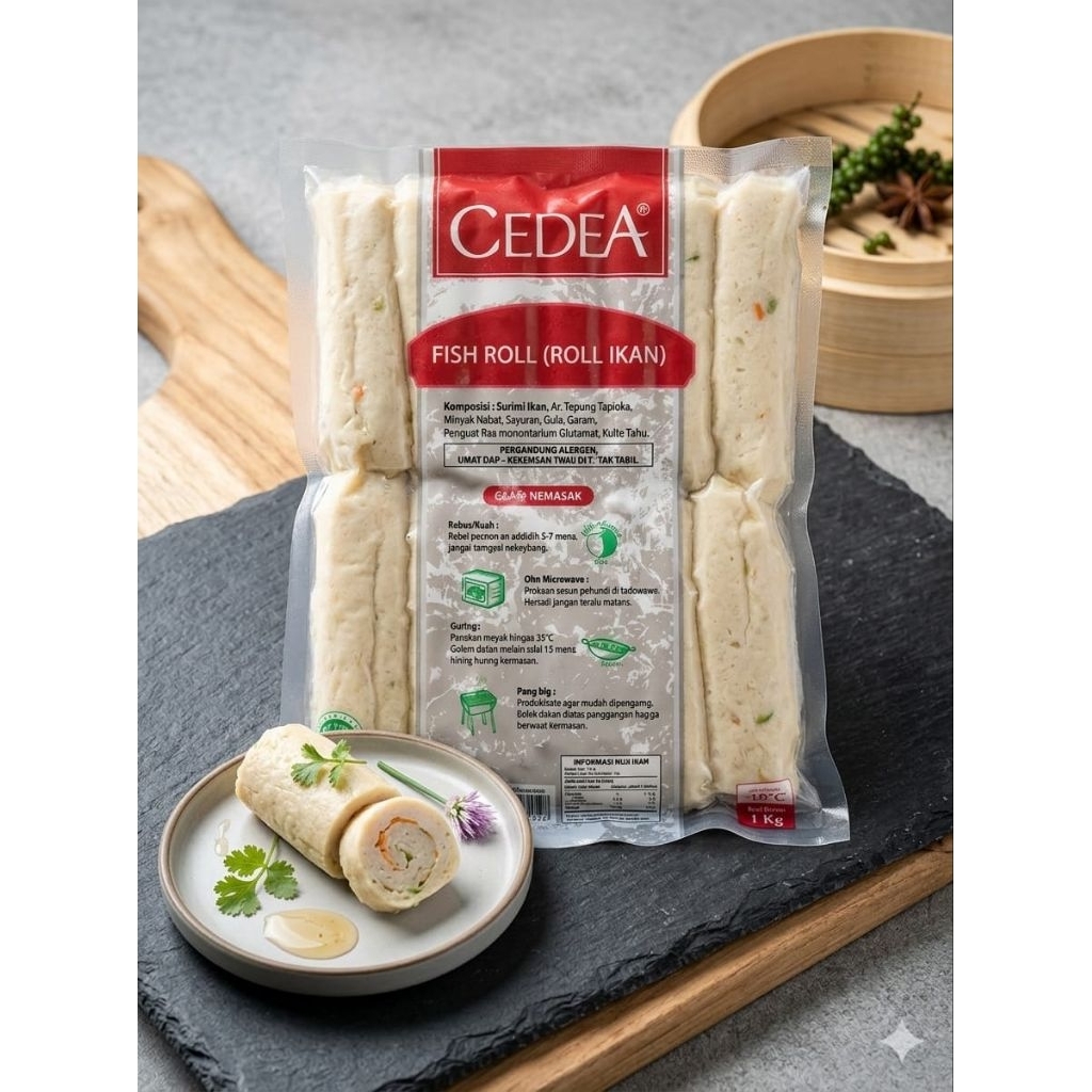 Cedea Fish Roll 1 kg [ Frozen Food Fish Roll ] Cedea FishRoll