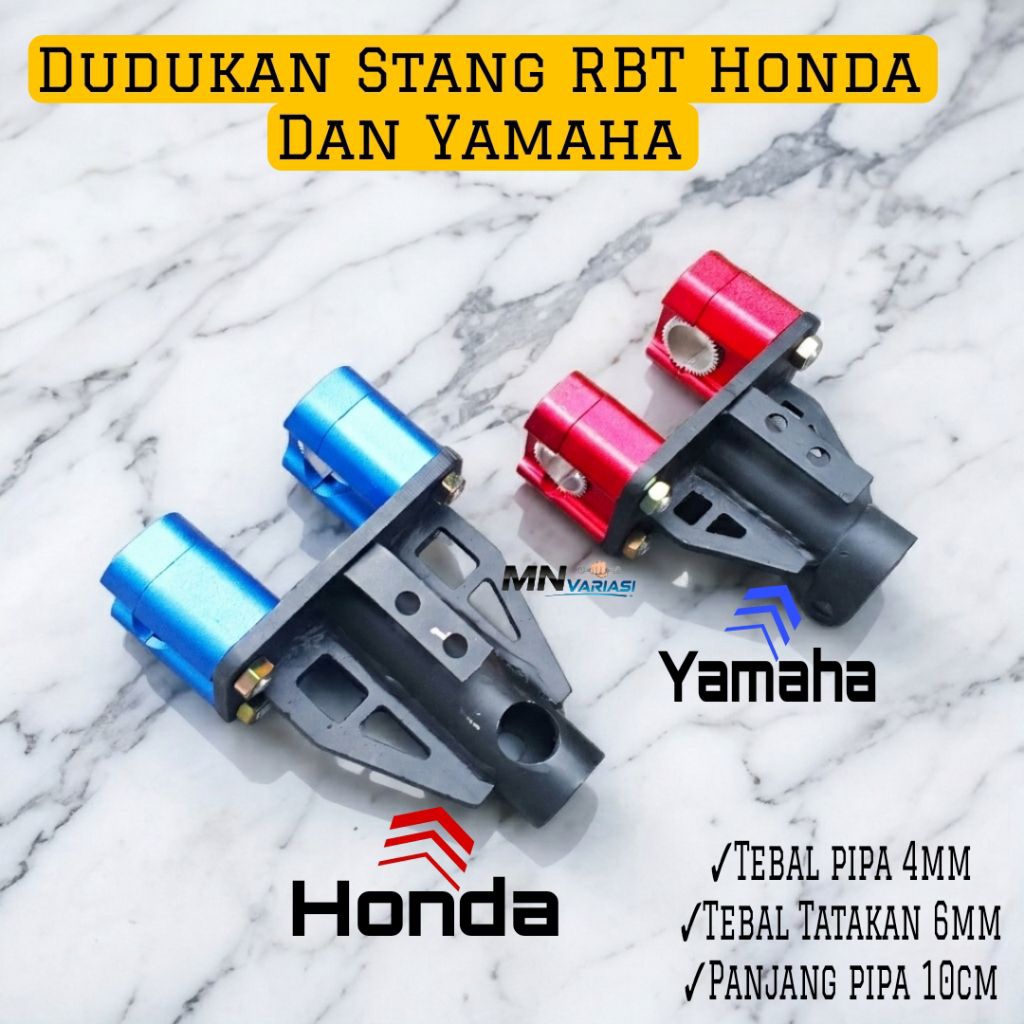 Dudukan Pangkon Stang RBT Honda Supra Revo Matic Bebek Honda Tebal 6mm Dudukan Stang RBT