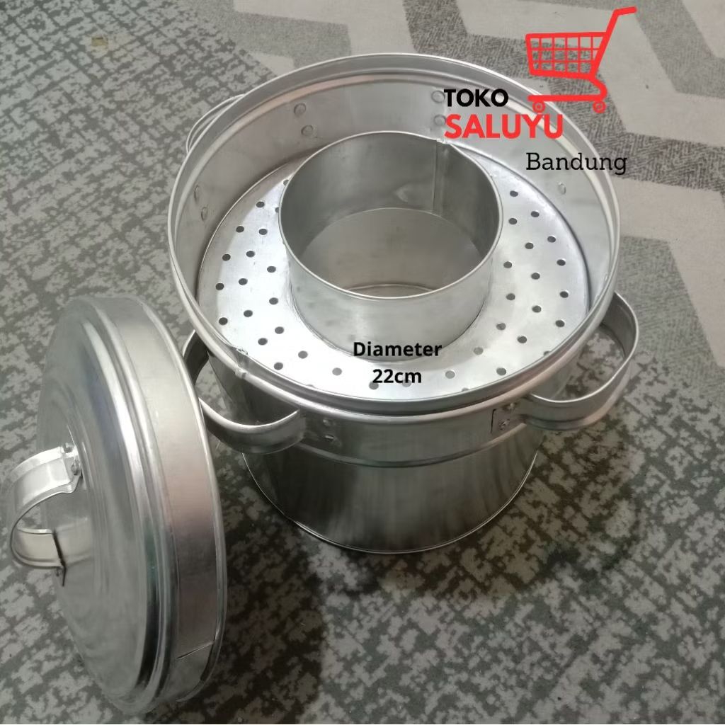 Dandang Buleng Bakso Malang 22cm 28cm Alumunium