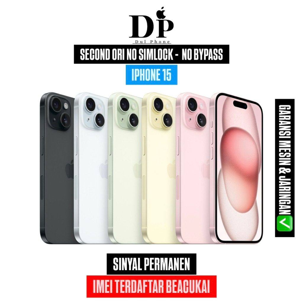 BC iPhone 15 256 128 Beacukai Second Like New dulphone