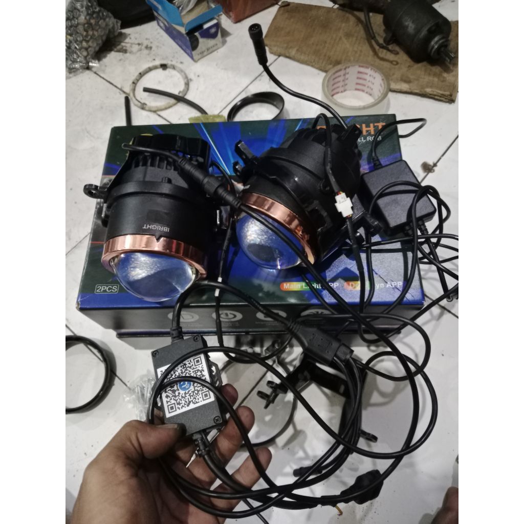 Foglamp mobil ibright RGB ZE FOG 4 3 inch universal biled