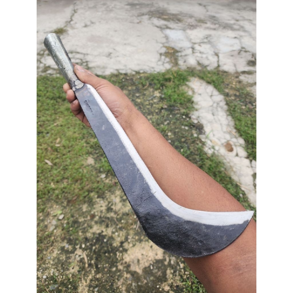 Pisau Sabit arit rumput  Perkebunan Baja Karbon - Kokoh & Awet Panjang 45cm
