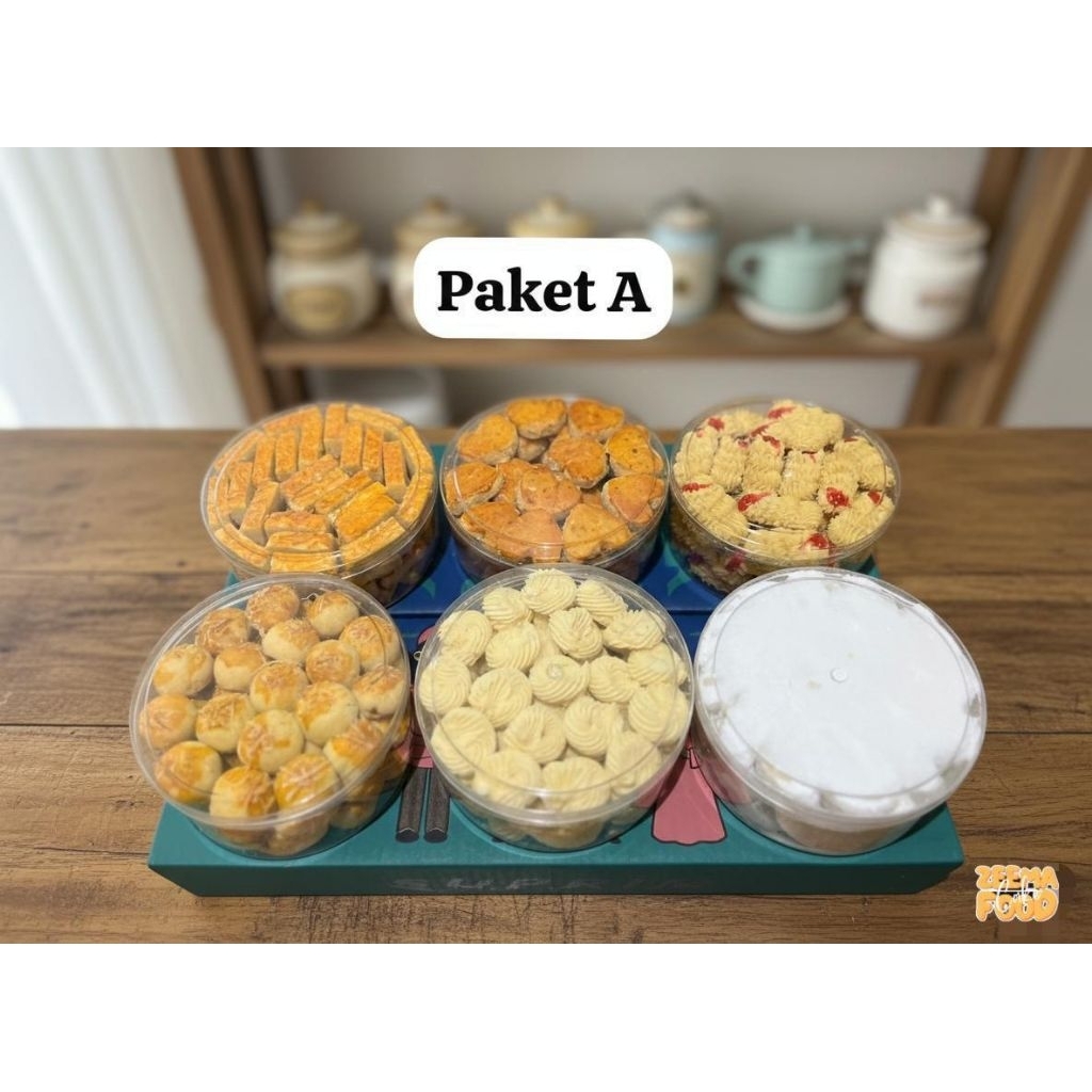 paket lebaran kue kering isi 6 toples