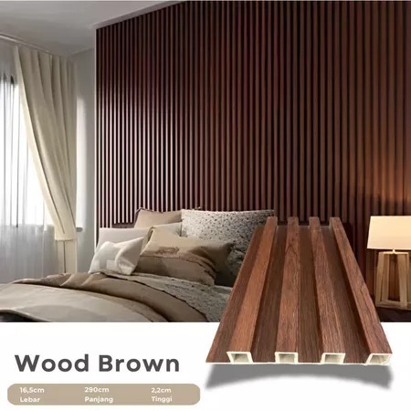 WPC Wall Panel 3 Meter Dekorasi Dinding Wpc Panel Dinding Wallpanel pvc Dinding Wood Panel Wpc