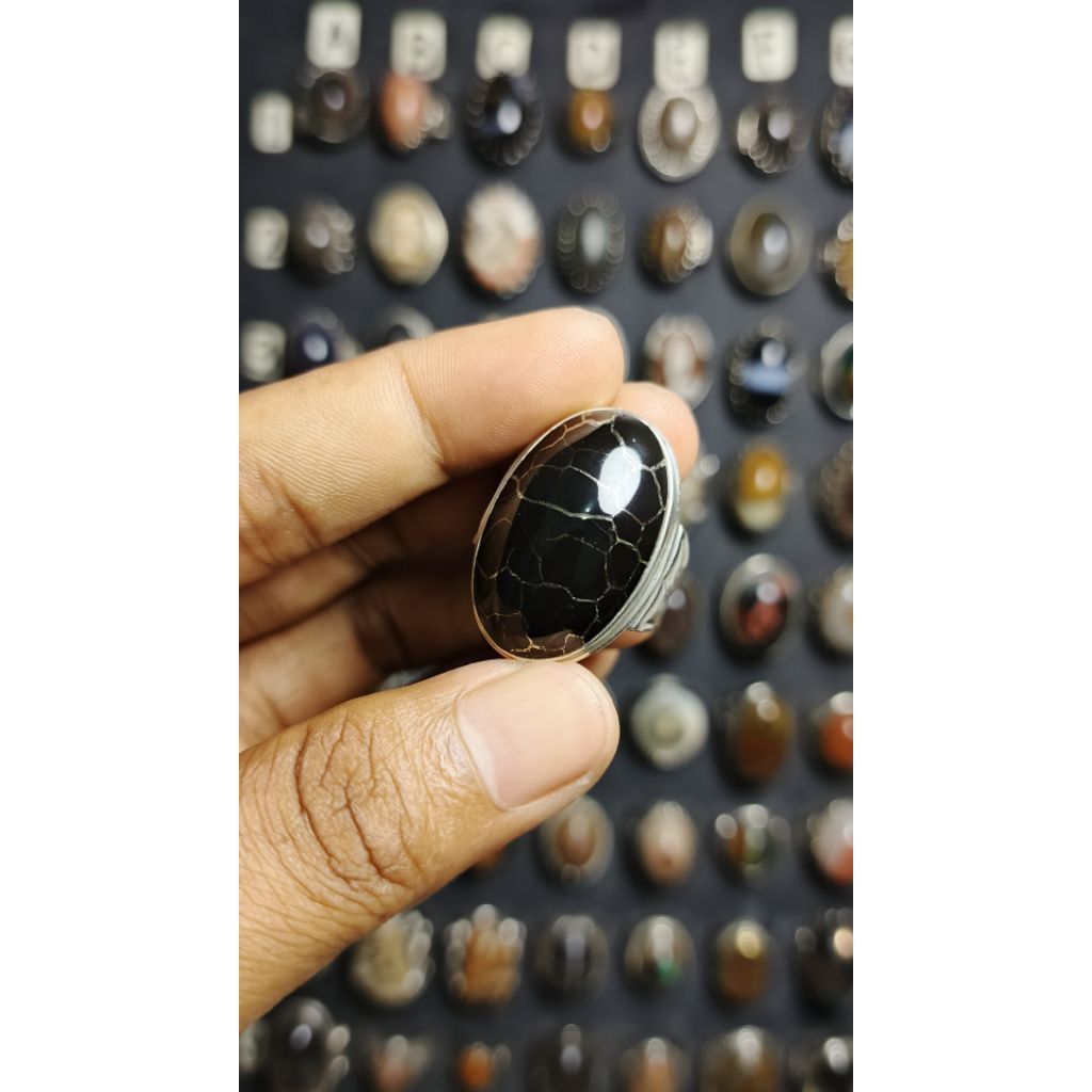 Cincin Sisik Naga Enrekang Ring Perak Handmade