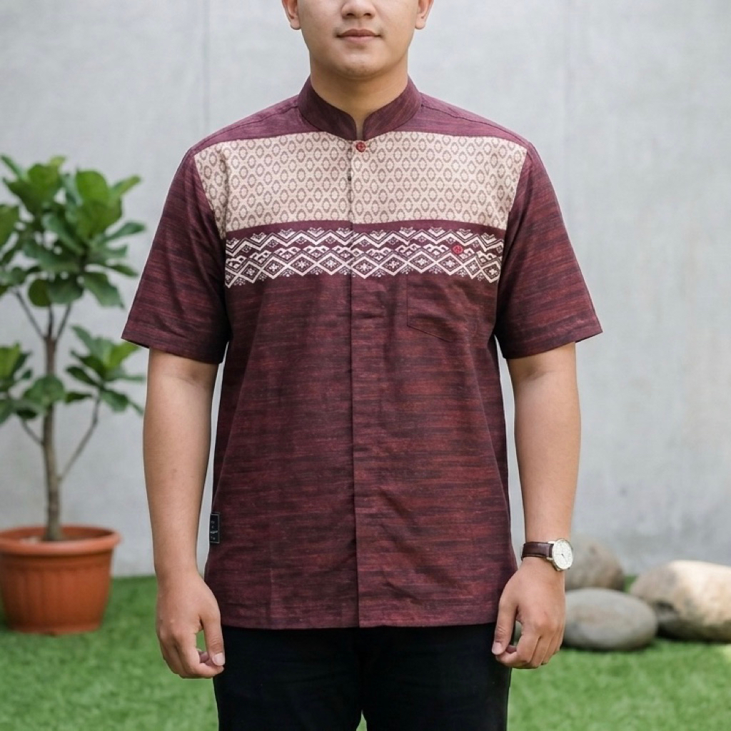 KEMKO/KEMEJA KOKO ERKAPE/N54 LENGAN PENDEK KHUSUS SIZE JUMBO (2XL 3XL 4XL) /PAKAIANMUSLIMPRIA