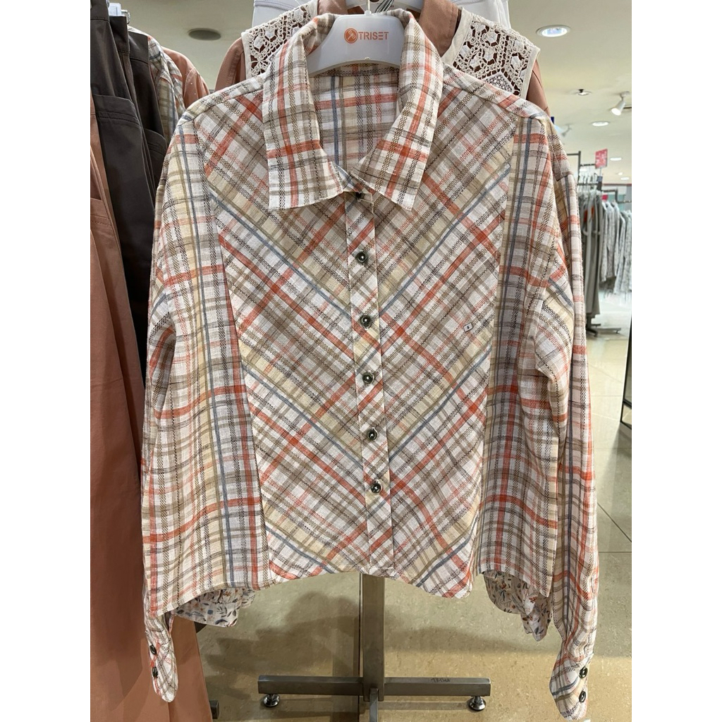 NEW TRISET Casual Kemeja wanita size S M L XL
