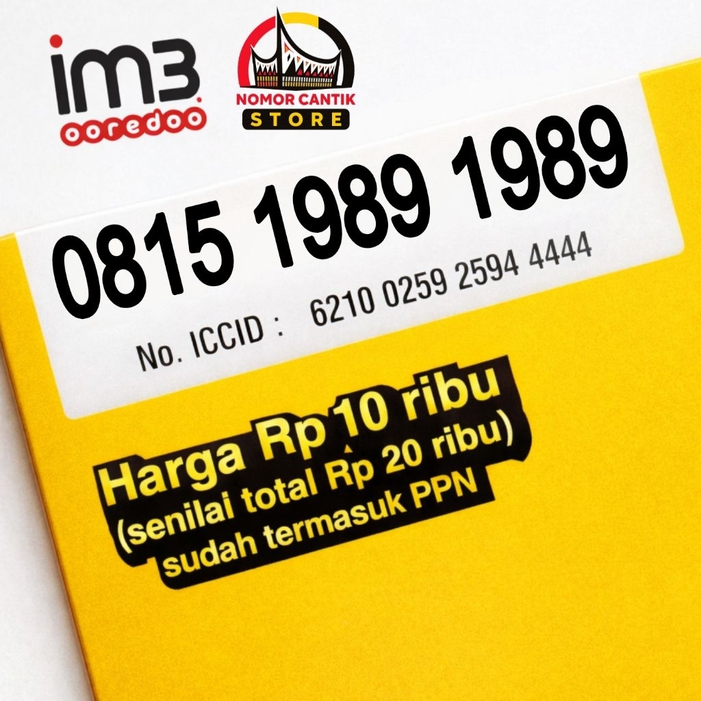 Nomor Cantik Im3 Oreedo 12 Digit Indosat Double Tahun 1989 1989