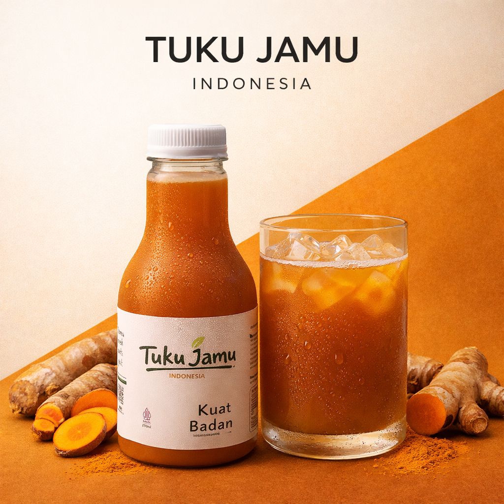 Tuku Jamu Indonesia - Kuat Badan | Temulawak | Jamu Herbal Stamina Pria & Wanita | Tambah Energi & D