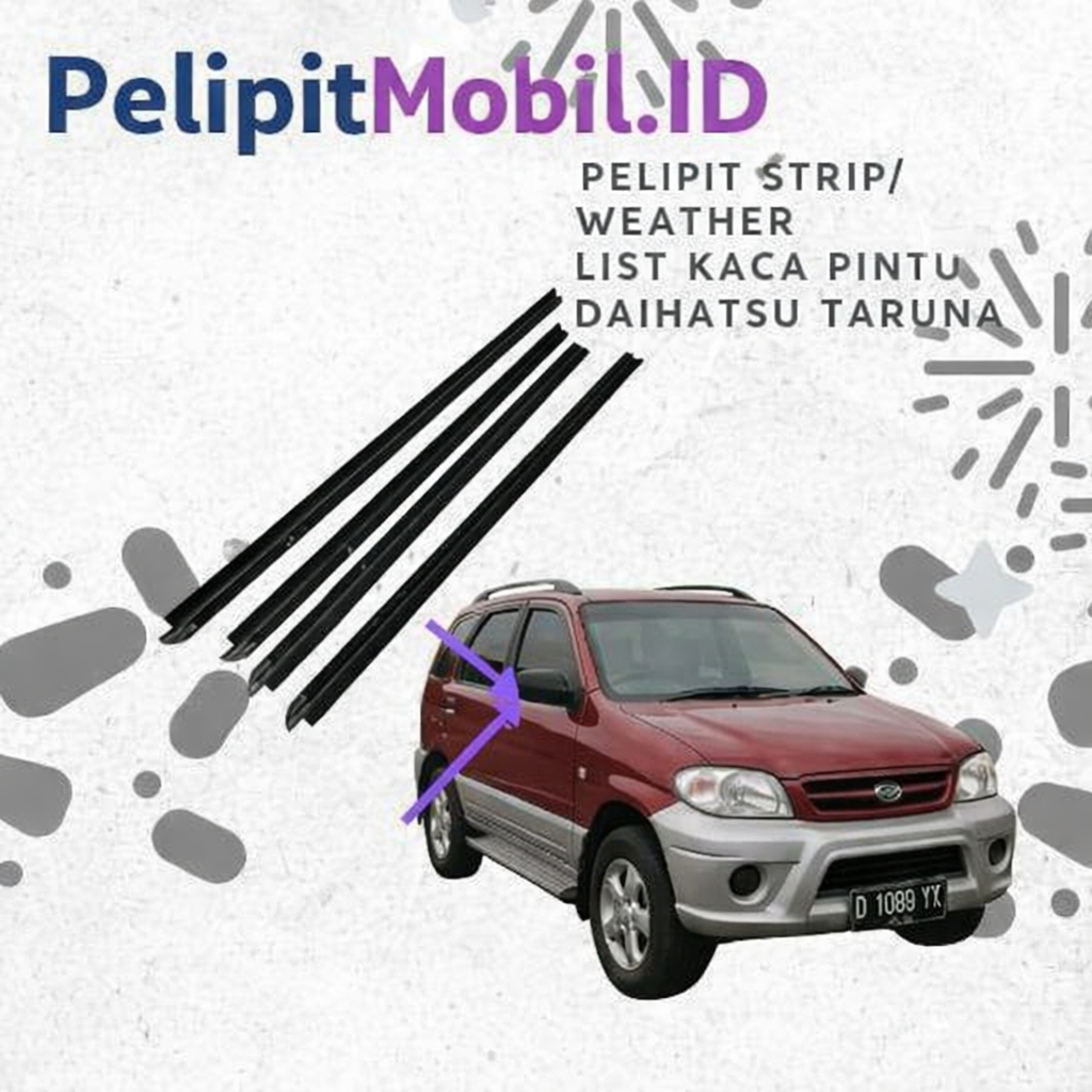 Karet Pelipit List Pintu Kaca Mobil Naik Turun Daihatsu Taruna