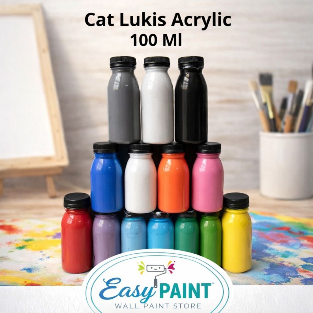 Cat lukis akrilik 100ml Cat lukis 100ml Cat air 100ml