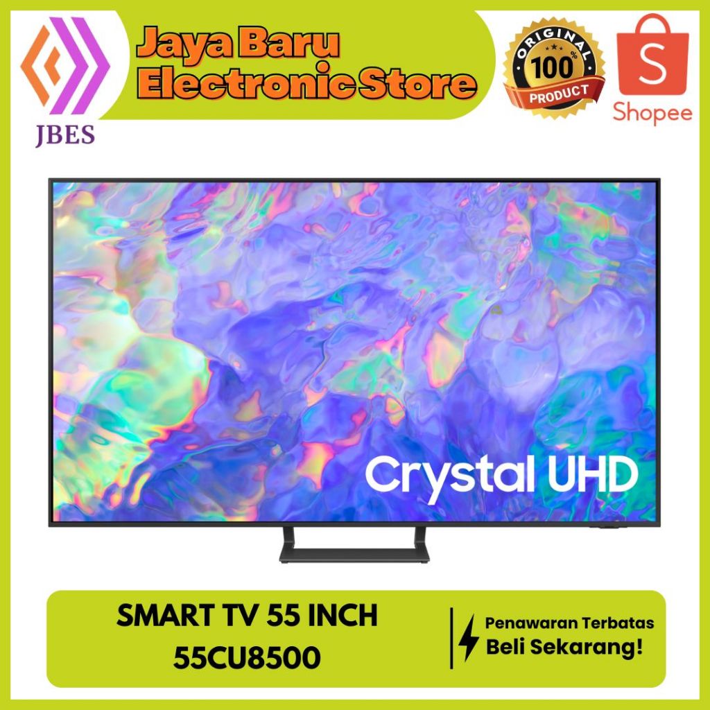 SAMSUNG 55CU8500 SMART TV 55 INCH CRYSTAL PROCESSOR 4K DYNAMIC CRYSTAL COLOR