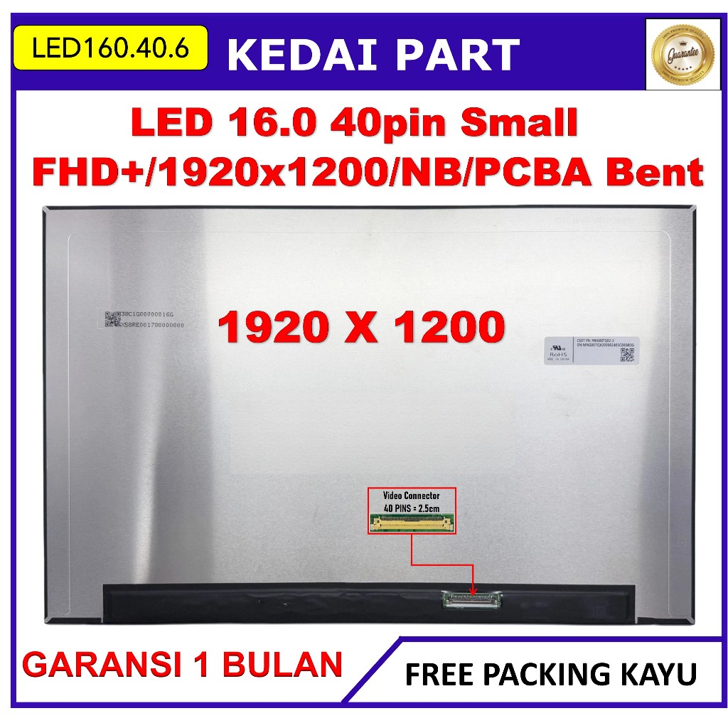 LCD LED Asus Gaming V16 V16 V3607 V3607VU V3607VJ FHD+ 60Hz MNG007QX2-1