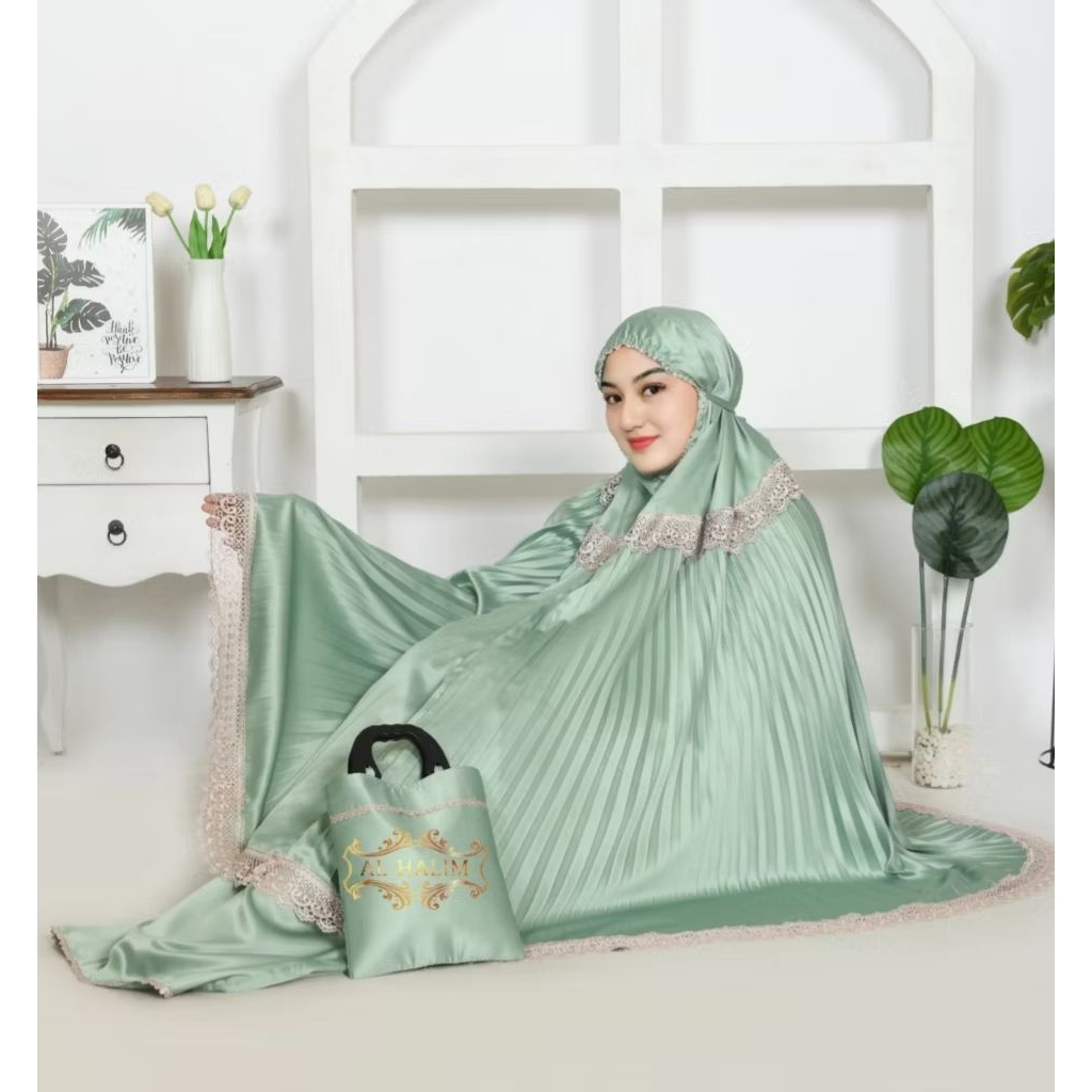 MUKENA PLISKET DEWASA SWAROVSKI