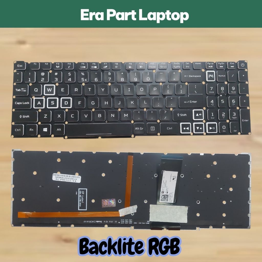 Keyboard Acer Nitro 5 AN515-43 AN515-54 AN515-55 Backlite RGB
