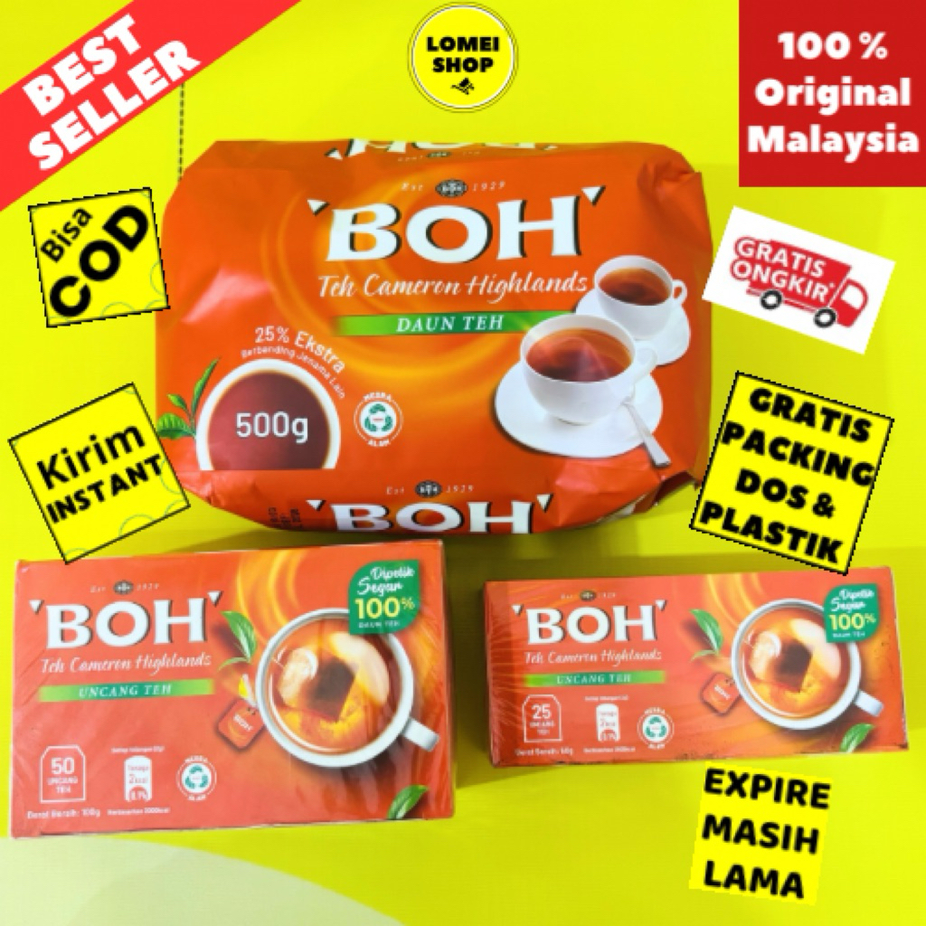 TEH BOH ORIGINAL MALAYSIA / DAUN TEH BOH / TEH CELUP BOH / TEH MALAYSIA / BOH TEA