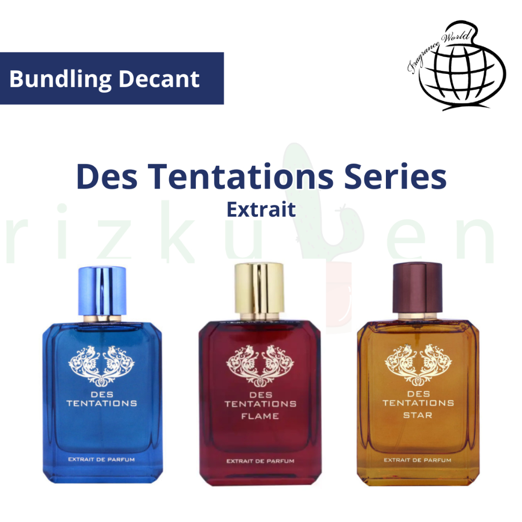 Decant Parfum Bundling Fragrance World - Des Tentations Series