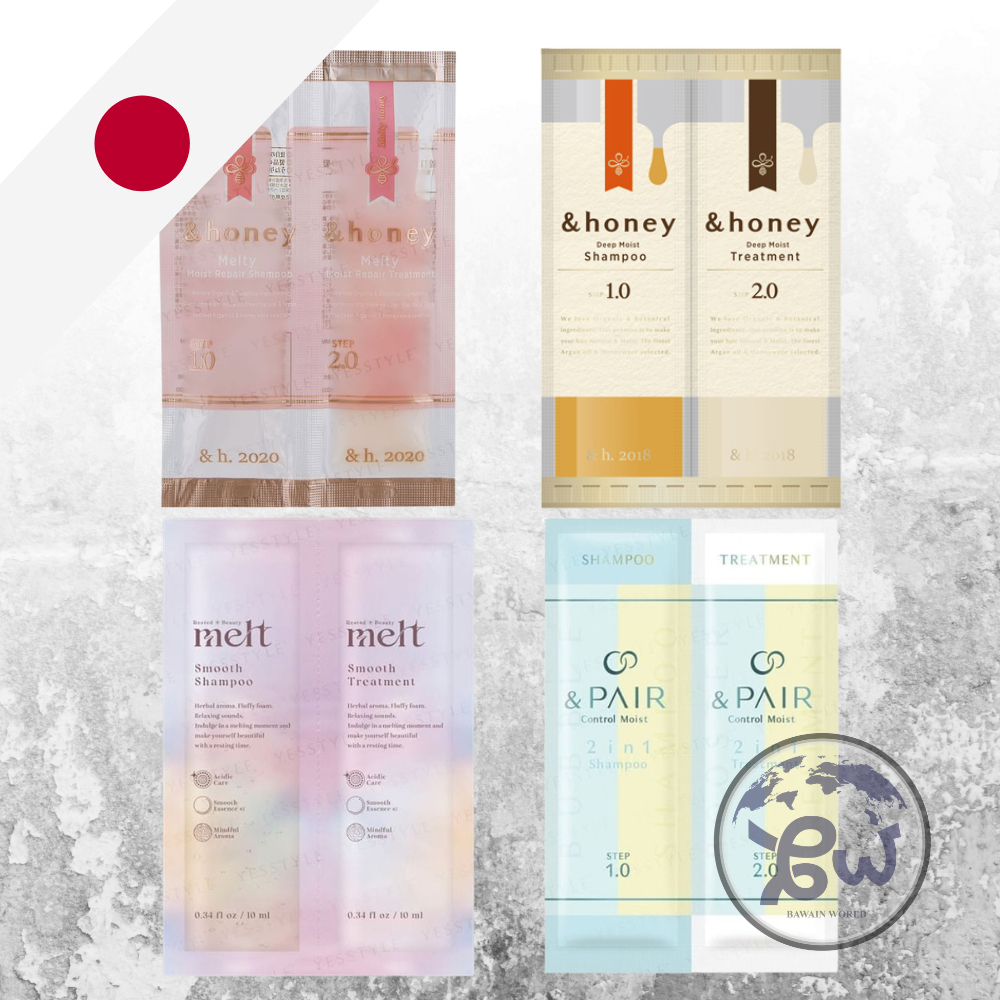 [READY] &Honey Trial/&Honey Hair Oil melty sachet/&honey Deep Moist sachet Japan/&Honey Shampoo Jepa