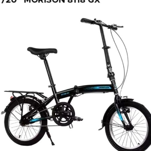 Sepeda Lipat Morison 16Inch Ms 8118 Disc Brake single  Speed