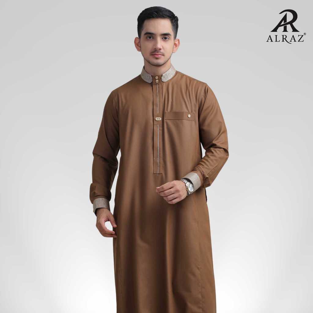 ALRAZ Thobe Fancy Lengan Panjang Ammar 6087
