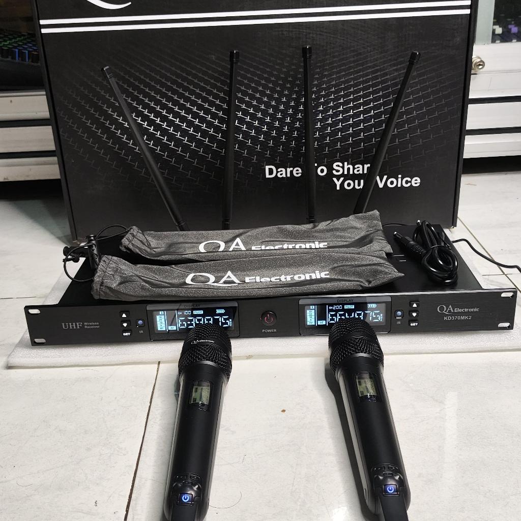 Mic Wireless QA Electronic RDW KD370MKII KD 370 MKII KD370 PRO KD370 PRO Original UHF Original 2 Mic